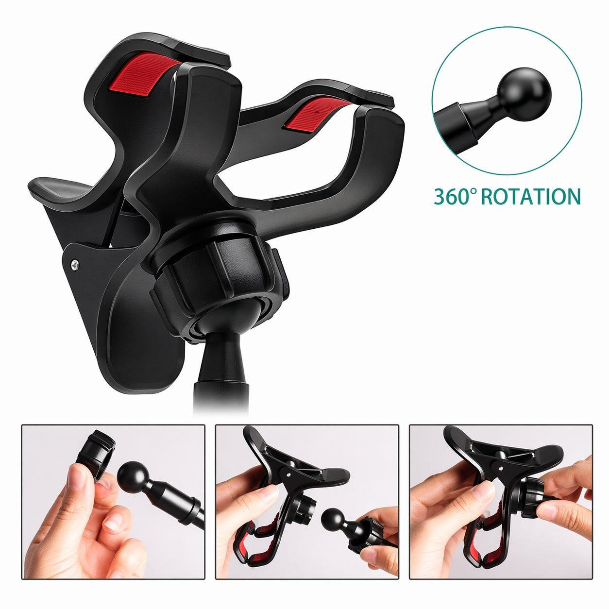 Adjustable Long Arm Phone Stand Bedside Desk Mount Holder