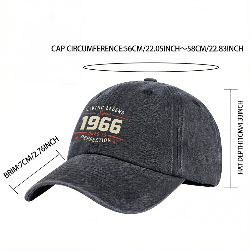 Living Legend Since 1966 Baseball Cap Gift