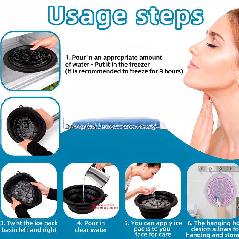 Portable Facial Ice Bath Bowl Skin Firming Tool