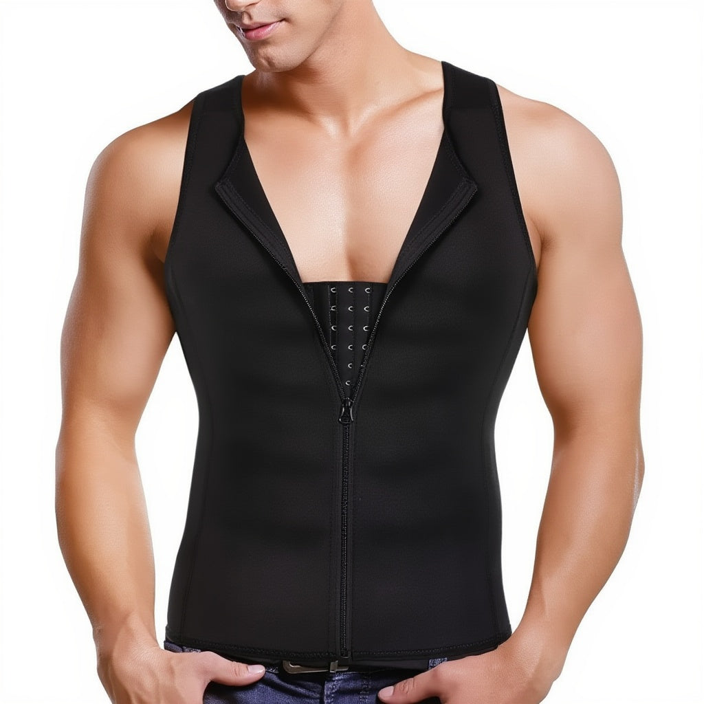 Men's Waist Trainer Vest Sauna Fat Burning Girdle