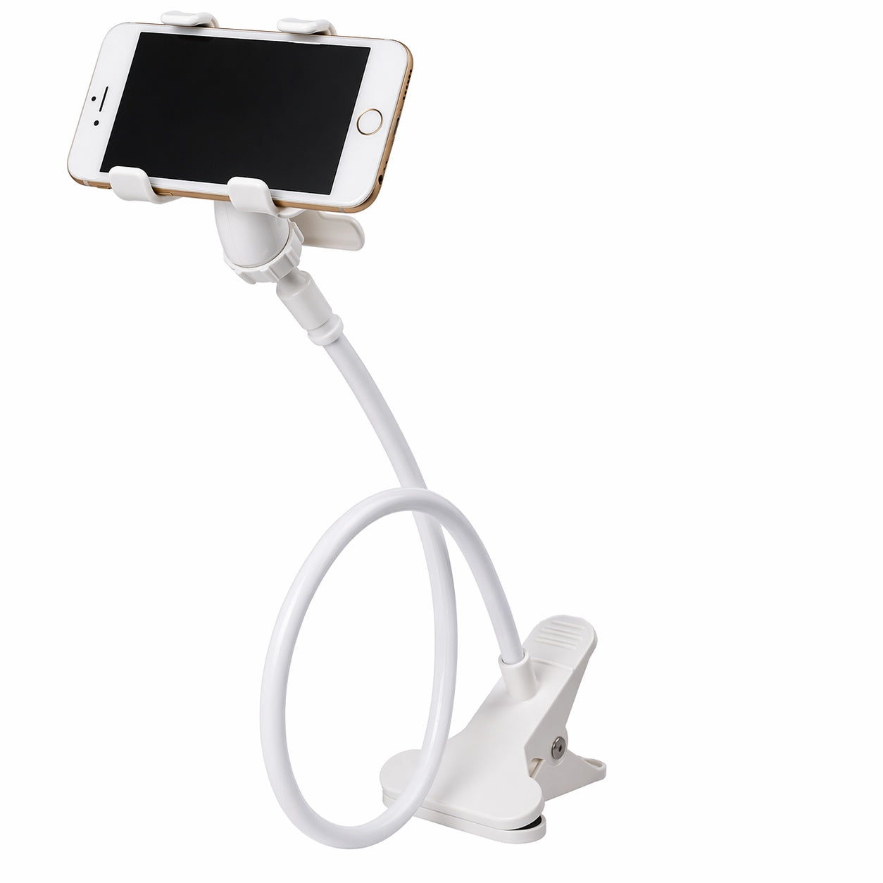 Adjustable Long Arm Phone Stand Bedside Desk Mount Holder