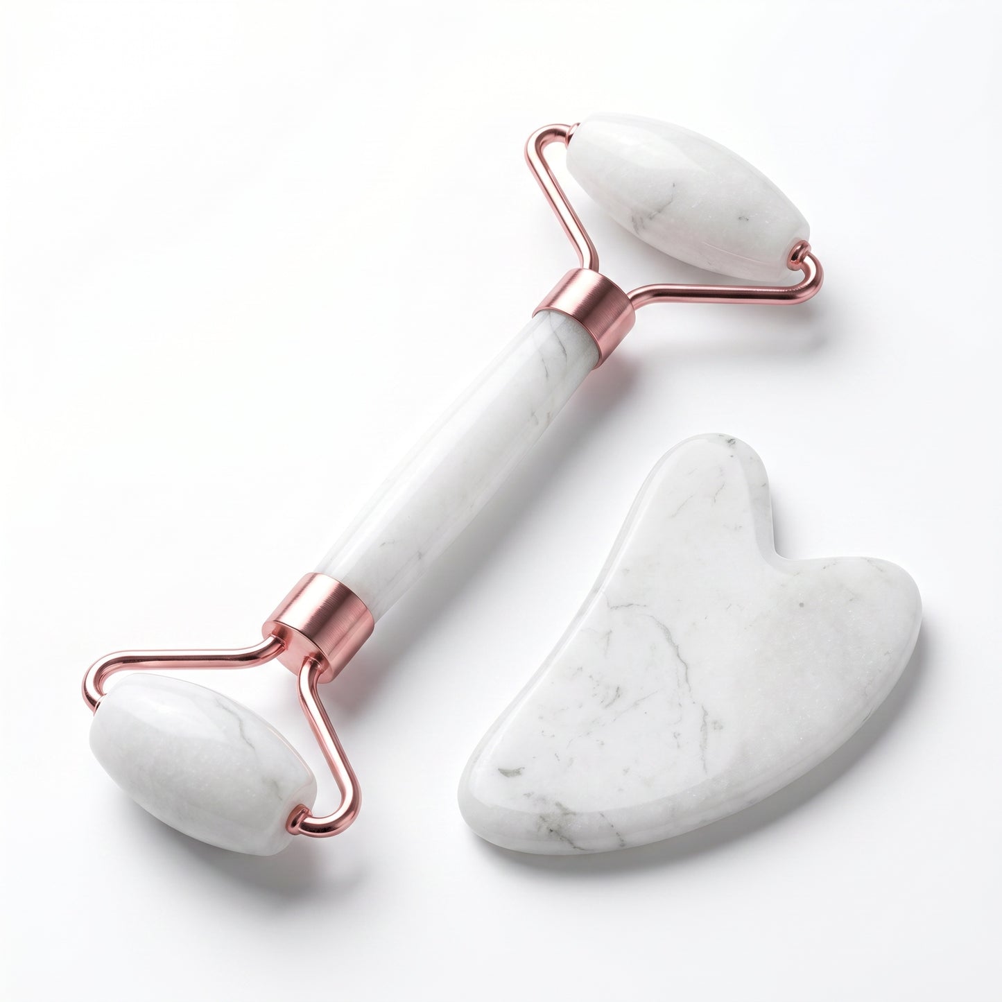 Resin Face Roller & Gua Sha Massage Tool Set