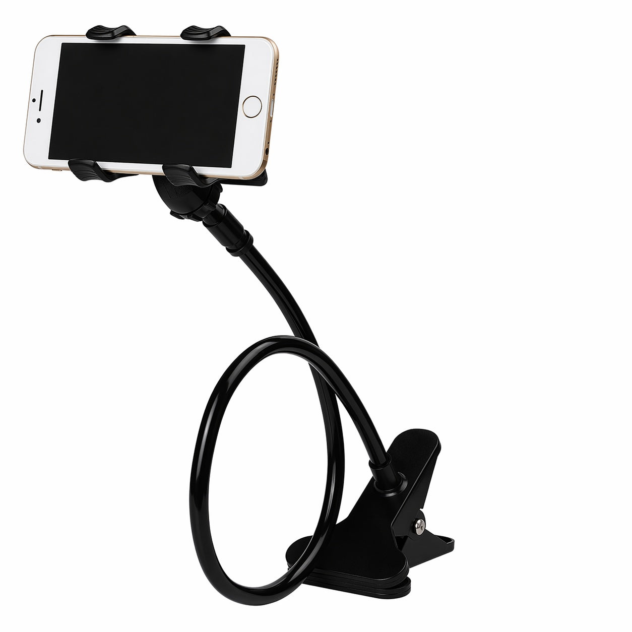 Adjustable Long Arm Phone Stand Bedside Desk Mount Holder