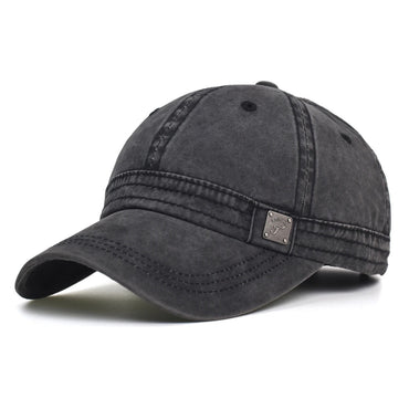 Washed Cotton Trucker Cap Adjustable Dad Hat