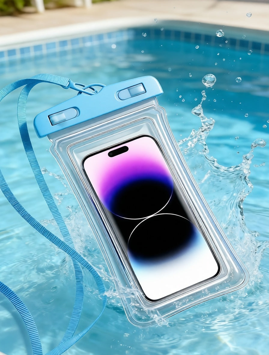 Transparent Waterproof Phone Case Touch Compatible With Lanyard