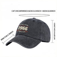 Living Legend Since 1966 Baseball Cap Gift