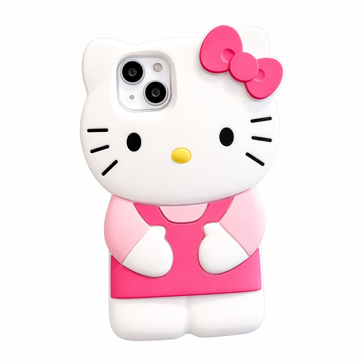 Bowknot Kitty Cat 3D Silicone Phone Case For iPhone