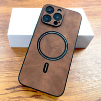 Premium Deer Design PU Leather iPhone Case