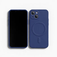 Liquid Silicone MagSafe iPhone Case Shockproof Magnetic Cover