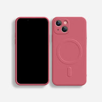 Liquid Silicone MagSafe iPhone Case Shockproof Magnetic Cover