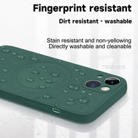 Liquid Silicone MagSafe iPhone Case Shockproof Magnetic Cover