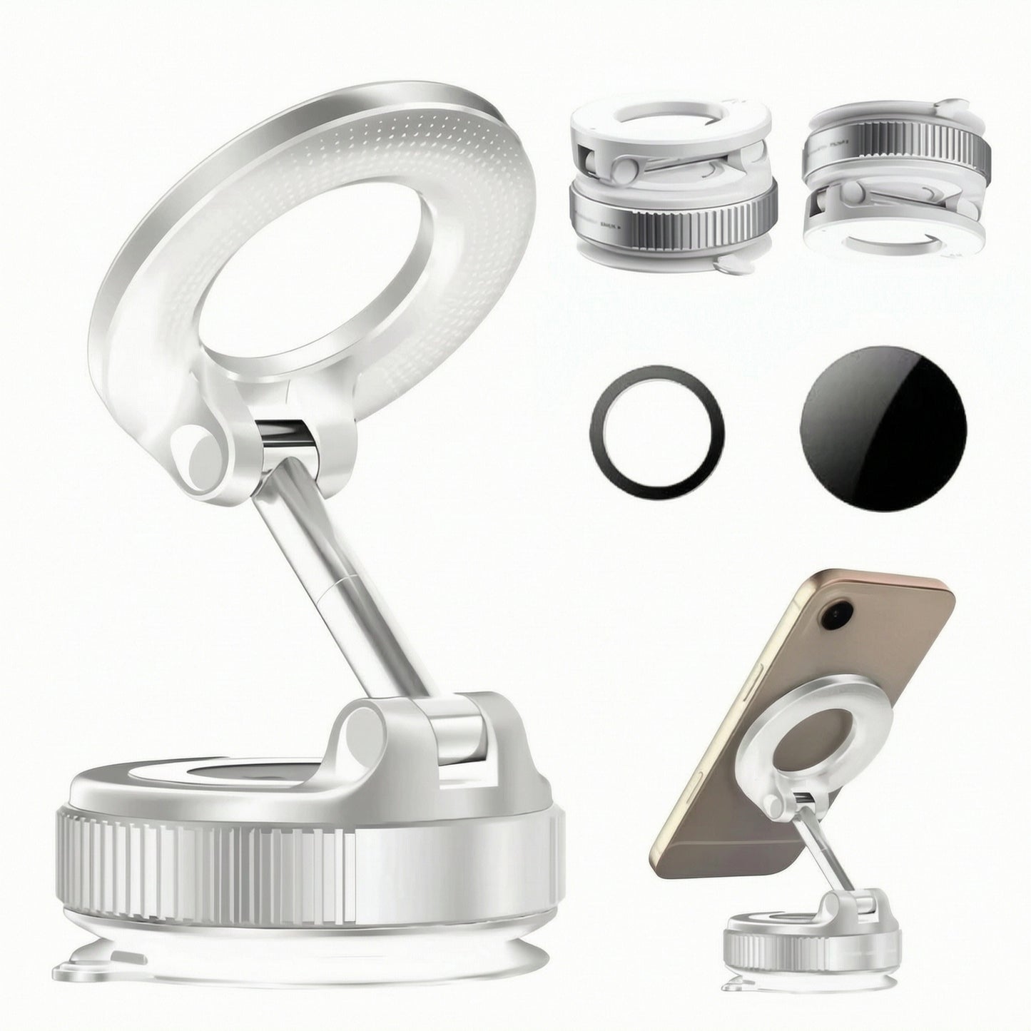 Magnetic Phone Holder Three Axis Rotation Adjustable Stand