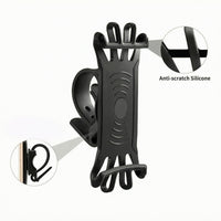 Universal Phone Holder Bike Mount 360 Rotation Silicone Clip