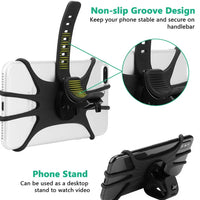 Universal Phone Holder Bike Mount 360 Rotation Silicone Clip