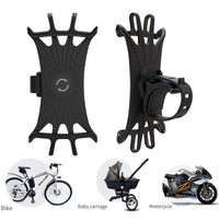 Universal Phone Holder Bike Mount 360 Rotation Silicone Clip