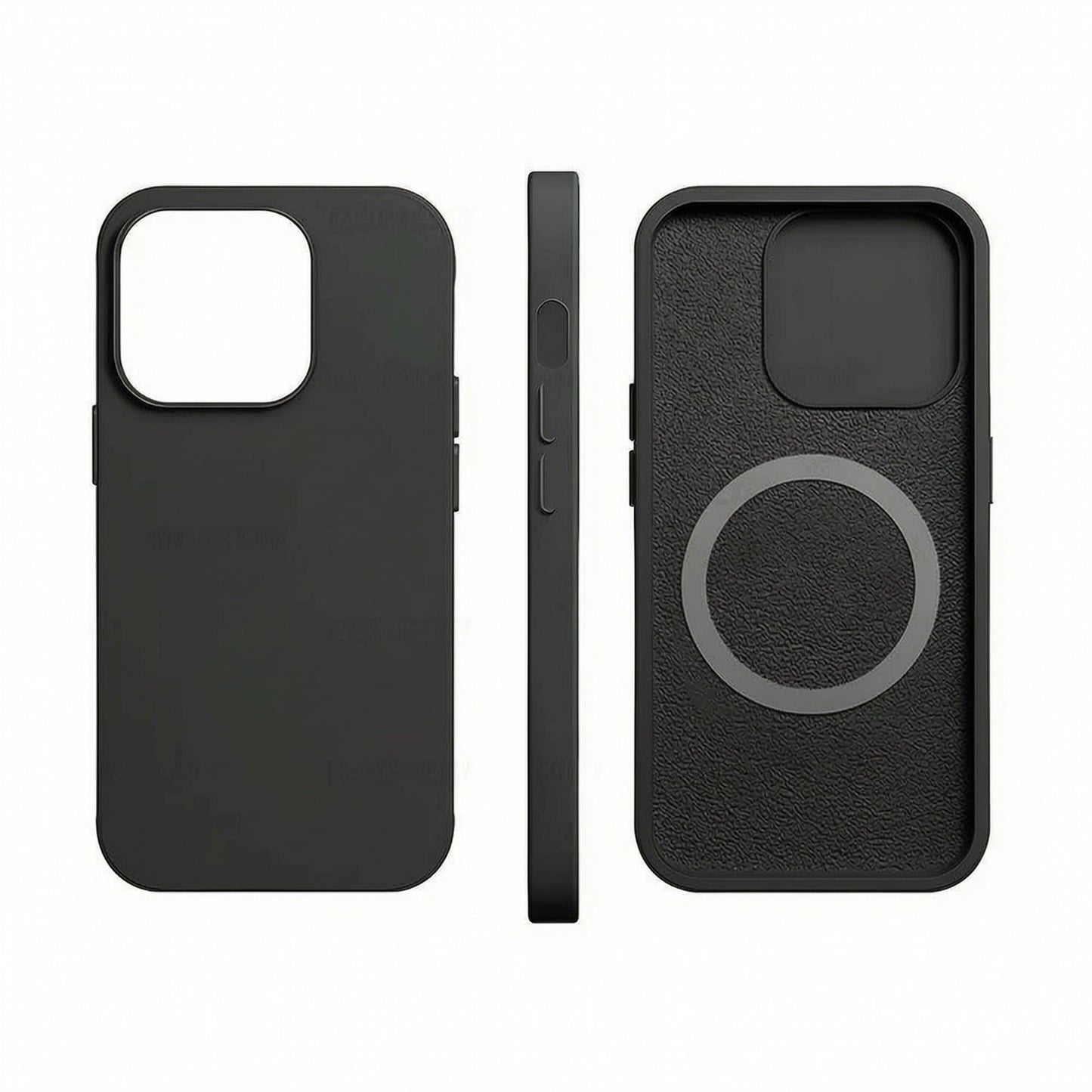 Magnetic Liquid Silicone iPhone Case Shockproof Cover