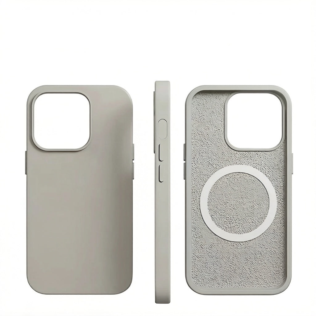 Magnetic Liquid Silicone iPhone Case Shockproof Cover