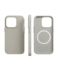 Magnetic Liquid Silicone iPhone Case Shockproof Cover