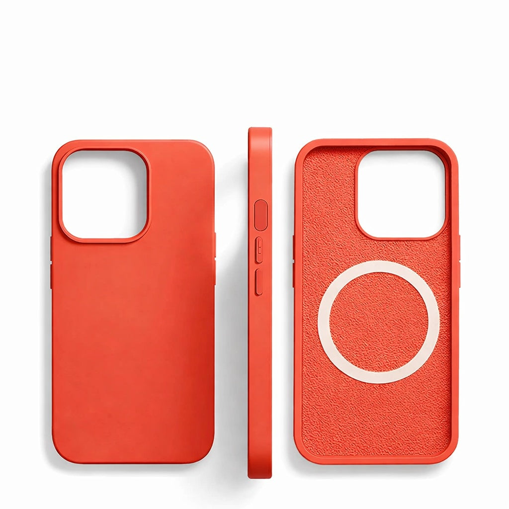 Magnetic Liquid Silicone iPhone Case Shockproof Cover