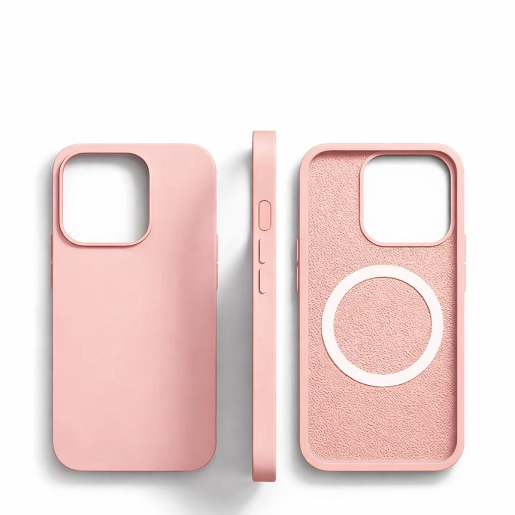 Magnetic Liquid Silicone iPhone Case Shockproof Cover
