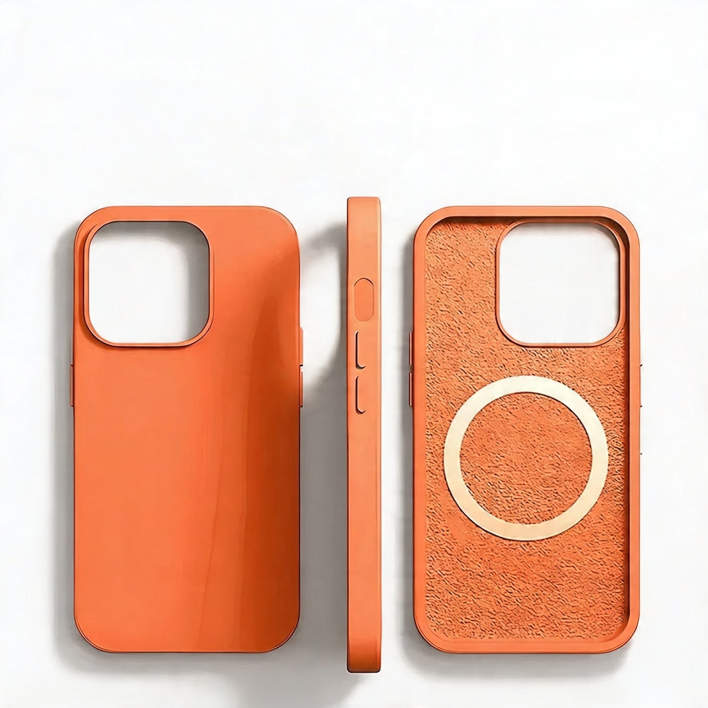 Magnetic Liquid Silicone iPhone Case Shockproof Cover