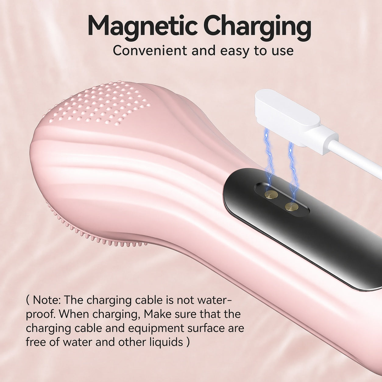 Electric Silicone Face Scrubber 5-Speed Cleansing Brush