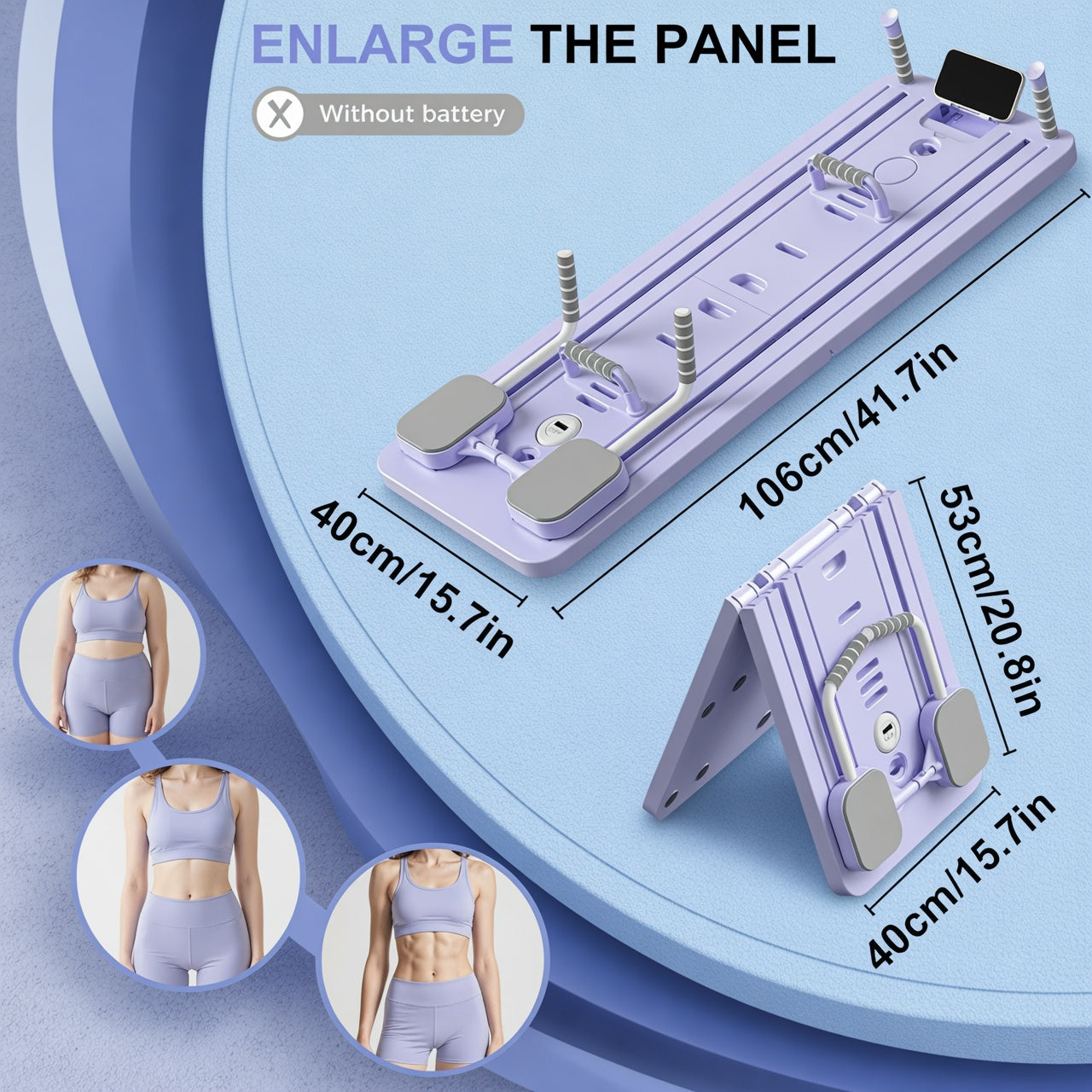 Multifunction Pilates Board Abs Workout With Bands