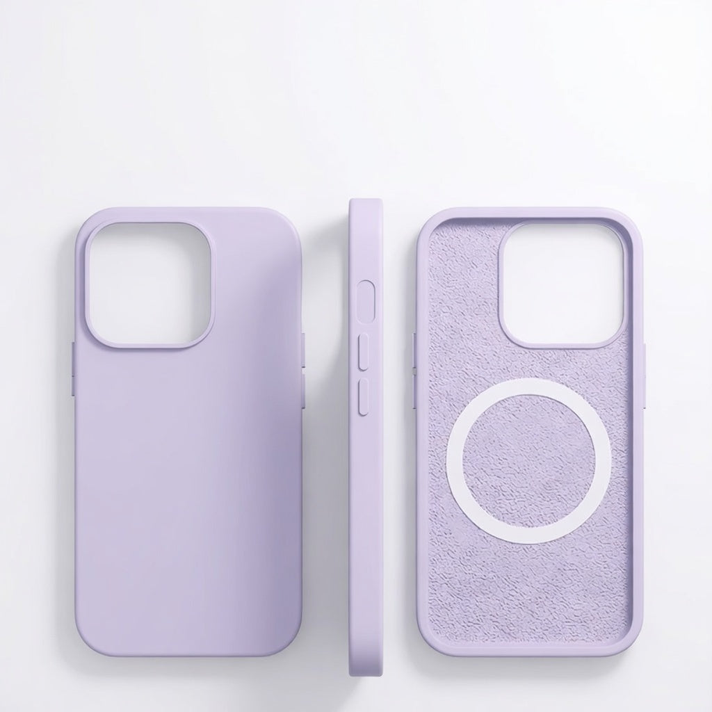 Magnetic Liquid Silicone iPhone Case Shockproof Cover