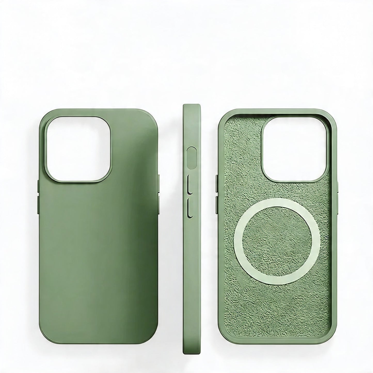 Magnetic Liquid Silicone iPhone Case Shockproof Cover