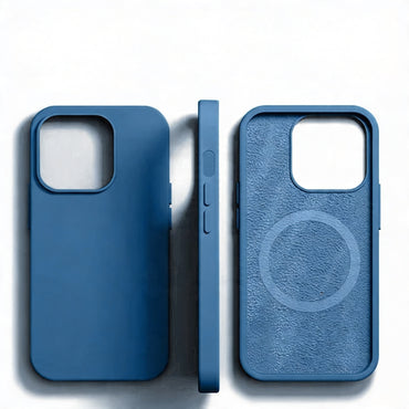 Magnetic Liquid Silicone iPhone Case Shockproof Cover