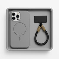 Soft Silicone Magnetic iPhone Case Lanyard Strap Cover