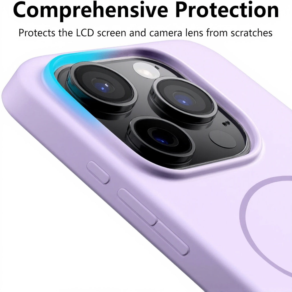 Soft Silicone Magnetic iPhone Case Lanyard Strap Cover