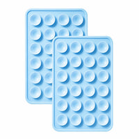 2 Pack Suction Phone Grip Silicone Sticky Mount Holder