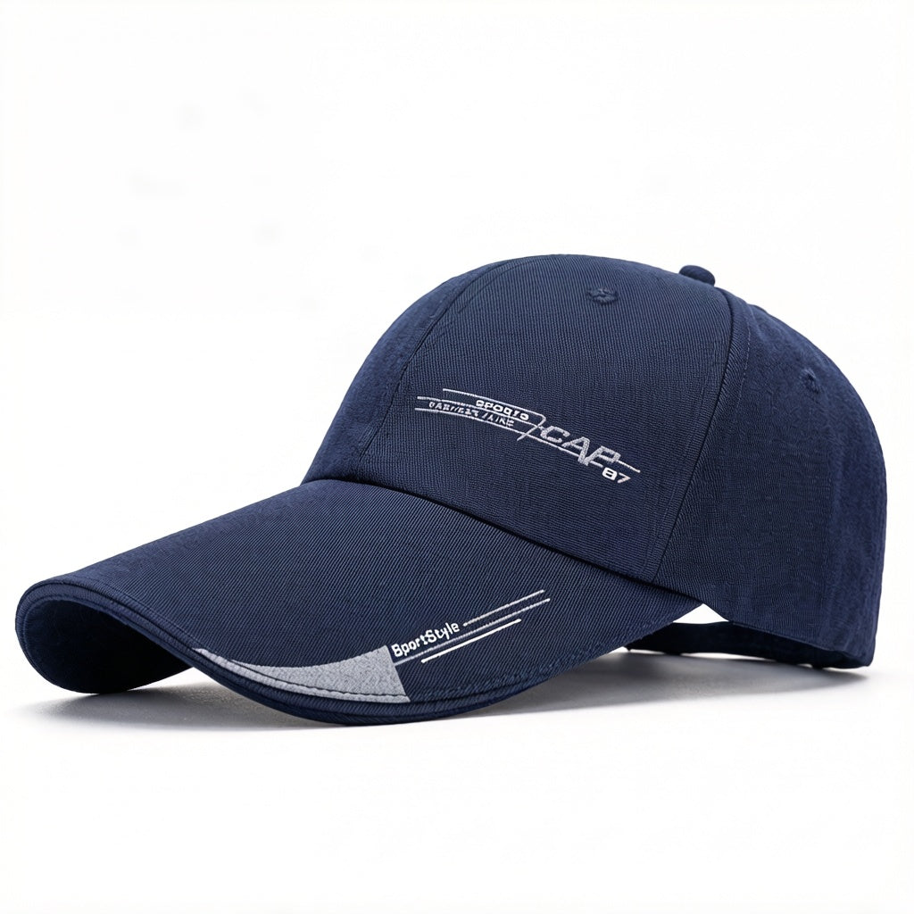 Long Brim Snapback Cap Sun Protection Sports Hat