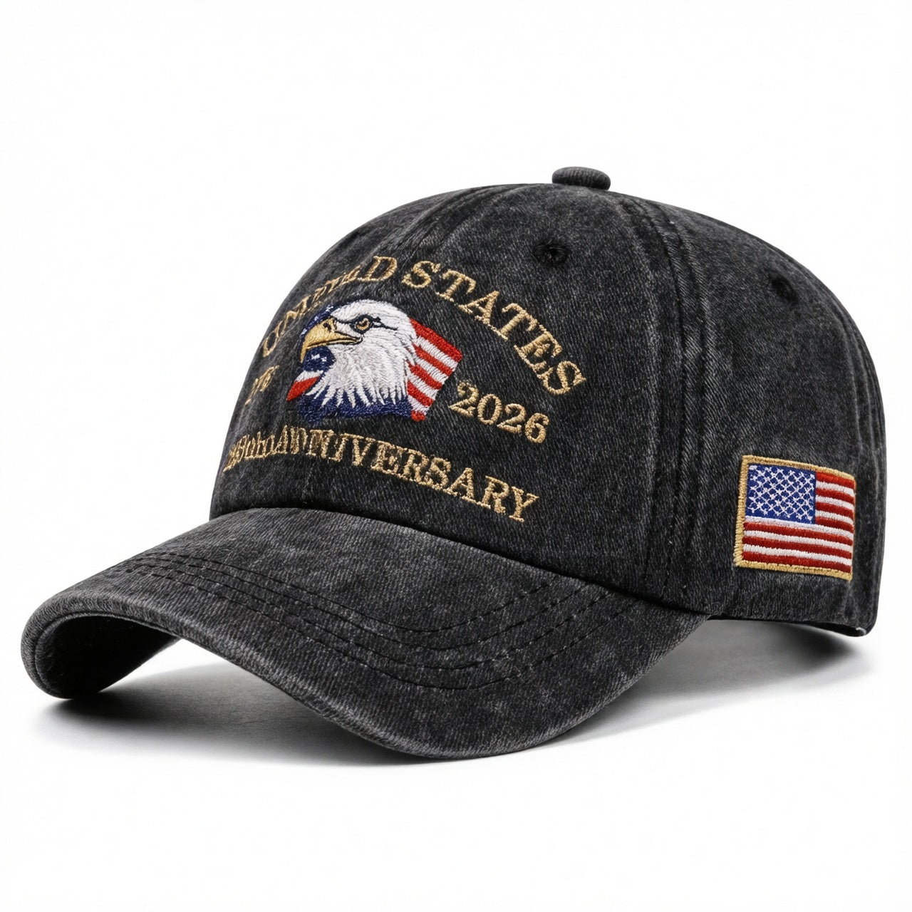 USA Eagle Embroidered Dad Hat Unisex Cap