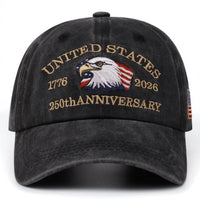 USA Eagle Embroidered Dad Hat Unisex Cap