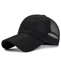 Mesh Linen Baseball Cap Casual Outdoor Snapback