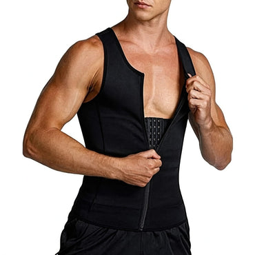 Men's Waist Trainer Vest Sauna Fat Burning Girdle
