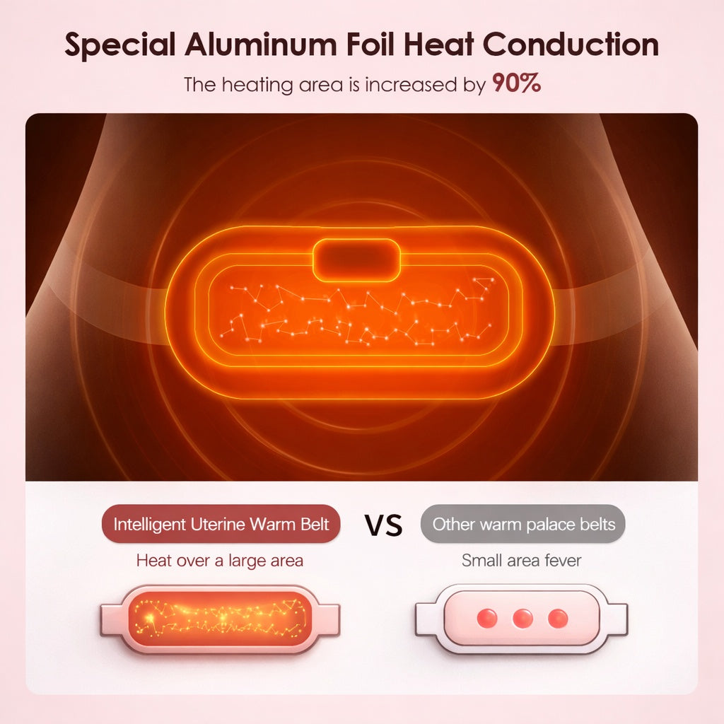 Menstrual Heating Waist Belt Vibration Pain Relief Device