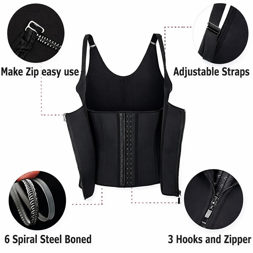 Women's Sauna Suit Top Weight Loss Tummy Control Vest
